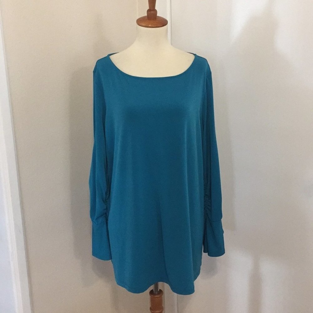 1X Susan Graver Blouse EE32 4883